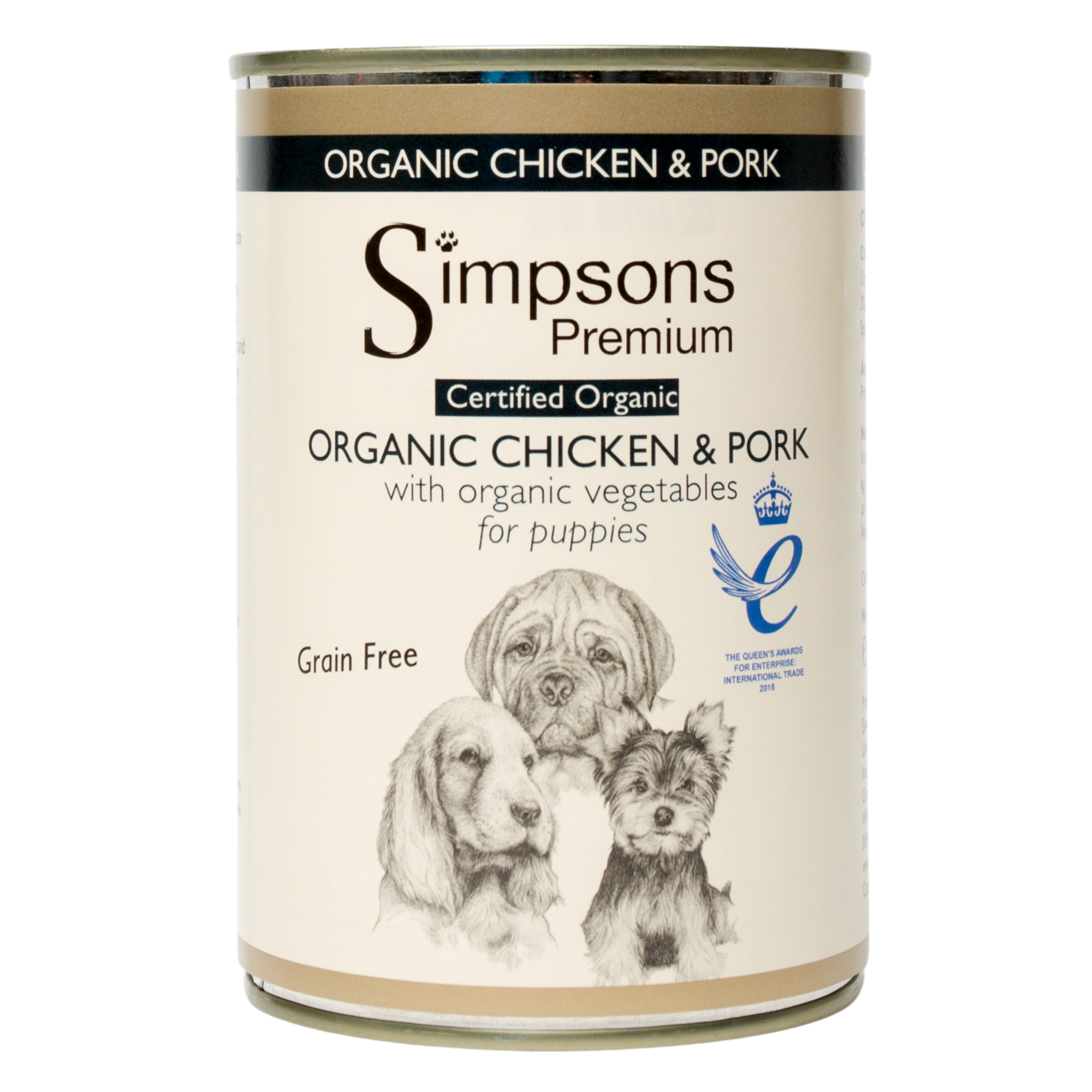 Simpsons premium 2024 puppy food